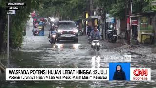 BMKG: Waspadai Potensi Hujan Lebat hingga 12 Juli