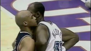 Charles Barkley vs Karl Malone HEATED Moments (1997 WCF)