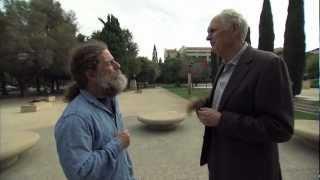 Alan Alda with Robert Sapolsky of Stanford University