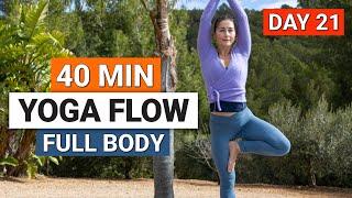 40 Min Full Body Yoga Flow International Yoga Day | Day 21 - 30 Day Improvers Yoga Challenge