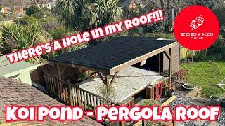 Building a Budget Pond Pergola Roof Upgrade and extension. Out with the ROTTEN - in with the new!