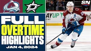 Colorado Avalanche at Dallas Stars | FULL Overtime Highlights - January 4, 2024