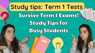 Term 1 Tests Study Tips: Last minute study tips for your term 1 exams!