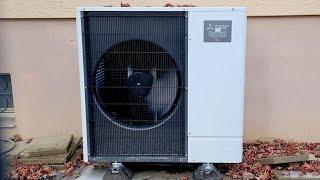 Brand new 2022 Mitsubishi Zubadan heat pump RUNNING