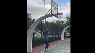 Johnny Drills! Practice shots over backboard, some shot ￼blockers reach that high high arc shooter ￼