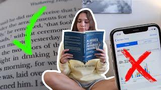 swapping my SCREEN TIME for READING TIME | reading 3+ hours a day | readathon