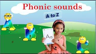 A to Z English Alphabets with phonics sound | Jolly phonics letter sound for kids