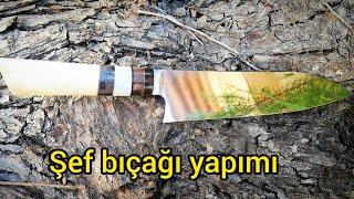 n690 çelik şef bıçağı yapımı (making a steel cheff knife)