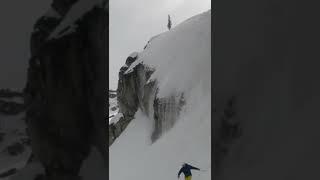 Some Sketchy skiing on Lone Pine at WhistlerBlackcomb #shorts onecutmedia