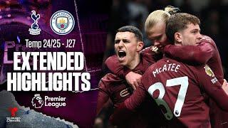 Tottenham Hotspur vs. Manchester City | Highlights Premier League | Jornada 27 | Telemundo Deportes