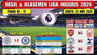 Hasil Liga Inggris Tadi Malam ~ LEICESTER vs CHELSEA ~ EPL 2024 Pekan Ke 12