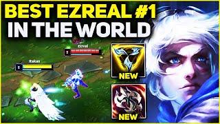 RANK 1 BEST EZREAL IN THE WORLD AMAZING GAMEPLAY! | Season 13 League of Legends