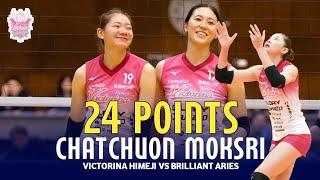 ชัชชุอร โมกศรี 24 Points | victorina Himeji vs Brilliant Aries | Japan V League 2024 [D2]