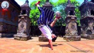 Ahmadreza in UBUD town - Amazing Place for Freestyle Football - Bali #1
