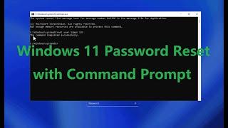 Windows 11 Password Reset with Command Prompt