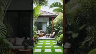 ide inspirasi taman rumah tropis minimalis  #home #design #beautiful #satisfying #nature