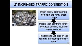 Geography - Impacts of urban sprawl