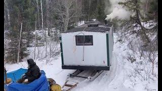 Good Friday Relaxing in the Winter Freighting Caboose from the 1950s March 29 2024