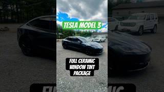 TESLA MODEL 3 CERAMIC WINDOW TINT | Dynasty Paint Protection & Tint Brodheadsville 18322 #tint