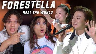 Pushing back TEARS! Latinos react to FORESTELLA - Heal the World