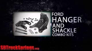 Ford F150, F250, F350, Leaf Spring Hangars! SDTrucksprings.com-