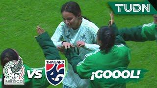 ¡Poste y adentro! Alice Soto hace el segundo | México 2-0 Tailandia | Amistoso Femenil 2024 | TUDN