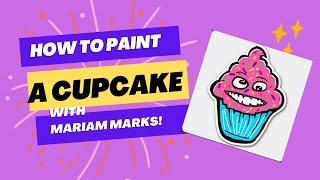 How to paint a cupcake on your face! With Mariam Marks #cupcake #howto #howtopaint #facepaint