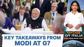 What are the Key takeaways from Indian PM Modi's G7 Appearance? | Vantage with Palki Sharma