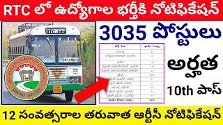 RTC Recruitment 2024 || RTC 3035 new vacancy || RTC Jobs 2024 || RTC Jobs in telangana 2024 || tgrtc