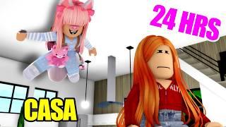  Entrando a la casa de mis vecinos por 24HRS en Roblox Brookhaven/Roblox