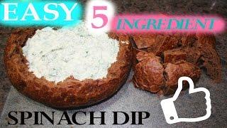 EASY 5 Ingredient Spinach Dip Recipe #BeekzKitchen | Bryanna Sarah