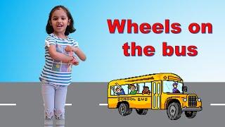 Wheels on the Bus Rhyme with Action | English Nursery Poem for kids