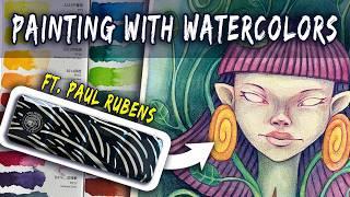  Paul Rubens 5th Generation Watercolors  A review - Let's paint a portrait with them