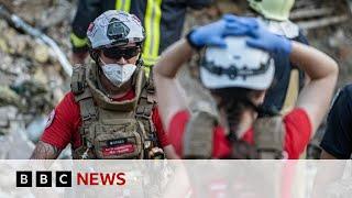 US President Biden condemns 'Russian brutality' after deadly Ukraine strikes | BBC News