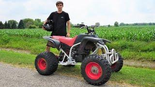 First Test Drive On The Junk-Yard Yamaha Blaster Quad. Will It Move?