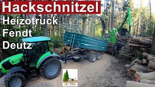 Hackschnitzel machen | Heizotruck | Fendt | Deutz-Fahr | John Deere