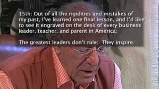 Robert Mondavi - 15 Points of Philosophy for Life