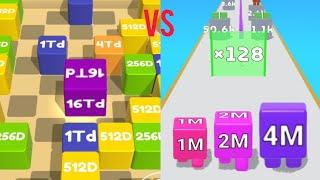 RollCube2048 VS 2048 Jelly Shooter (I collected the most number)