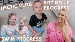 Sitting Up + Swimming as a Special Needs Family | Hectic Vlog!