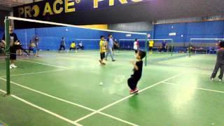 Future Badminton player for Malaysia....Ziman Zaki..4 years old...
