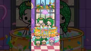 Rainbow Hair And Green Hair FamilyExchanged Lives️ | Toca Sad Story | Toca Life World | Toca Boca