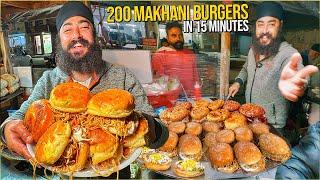 50/- Rs ULTIMATE Winter Evening Street Food  Mr Singh Makhani Burgers, Shahi Noodle Sandwich & more