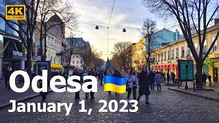 [4K] Walking in Odesa, Ukraine | January 1, 2023 | Прогулка Одеса, Україна