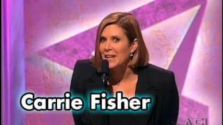 Carrie Fisher Salutes Harrison Ford at the AFI Life Achievement Award