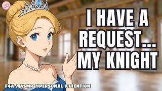 Flirty Queen has a request: F4A / Knight Listener / Whispers / personal attention / Head massage