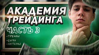 АКАДЕМИЯ ТРЕЙДИНГА 3 УРОК | ТРЕНДЫ,ПАТТЕРНЫ,УРОВНИ