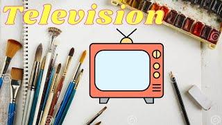 How to paint Television // Easy painting step by step // NonStop Creative