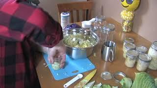 diy sauerkraut in a jar