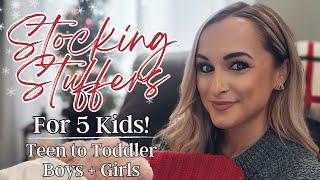 *NEW* STOCKING STUFFERS FOR 5 KIDS  // Teen to Toddler // Boys & Girls! / Christmas 2023