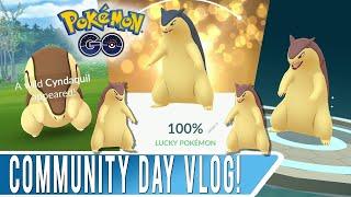 Hunting ️Shundo Cindequil On Community Day in #pokemongo